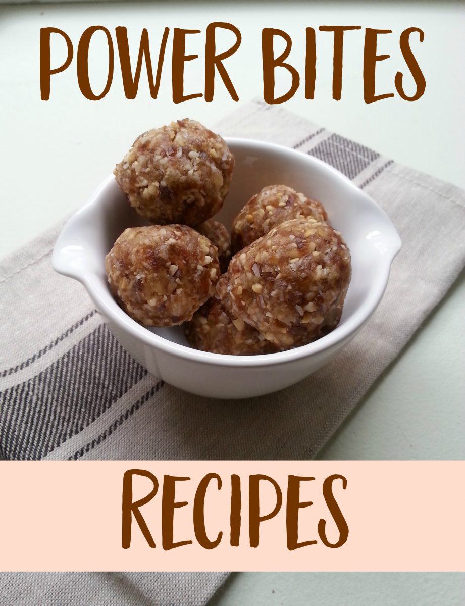 Power Bites are a healthy, energy boosting snack - perfect for mid-afternoon or post workout. Made with only 4 natural ingredients. Similar to energy balls or bars. | healthy recipe | health food