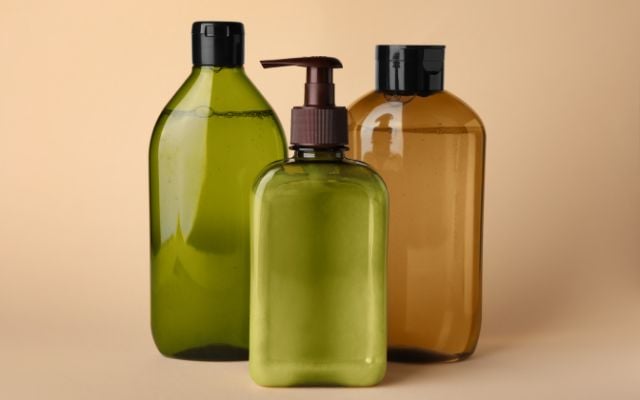 shampoo and conditioner bottles