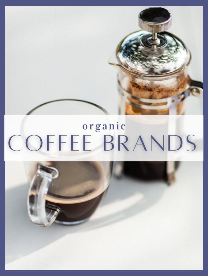 organic Coffee in french press