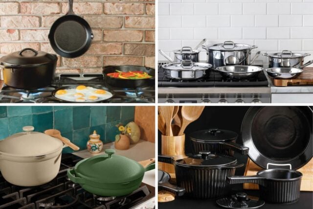 non toxic cookware sets collage