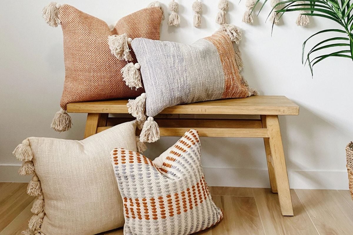 handmade cotton pillows from ETSY