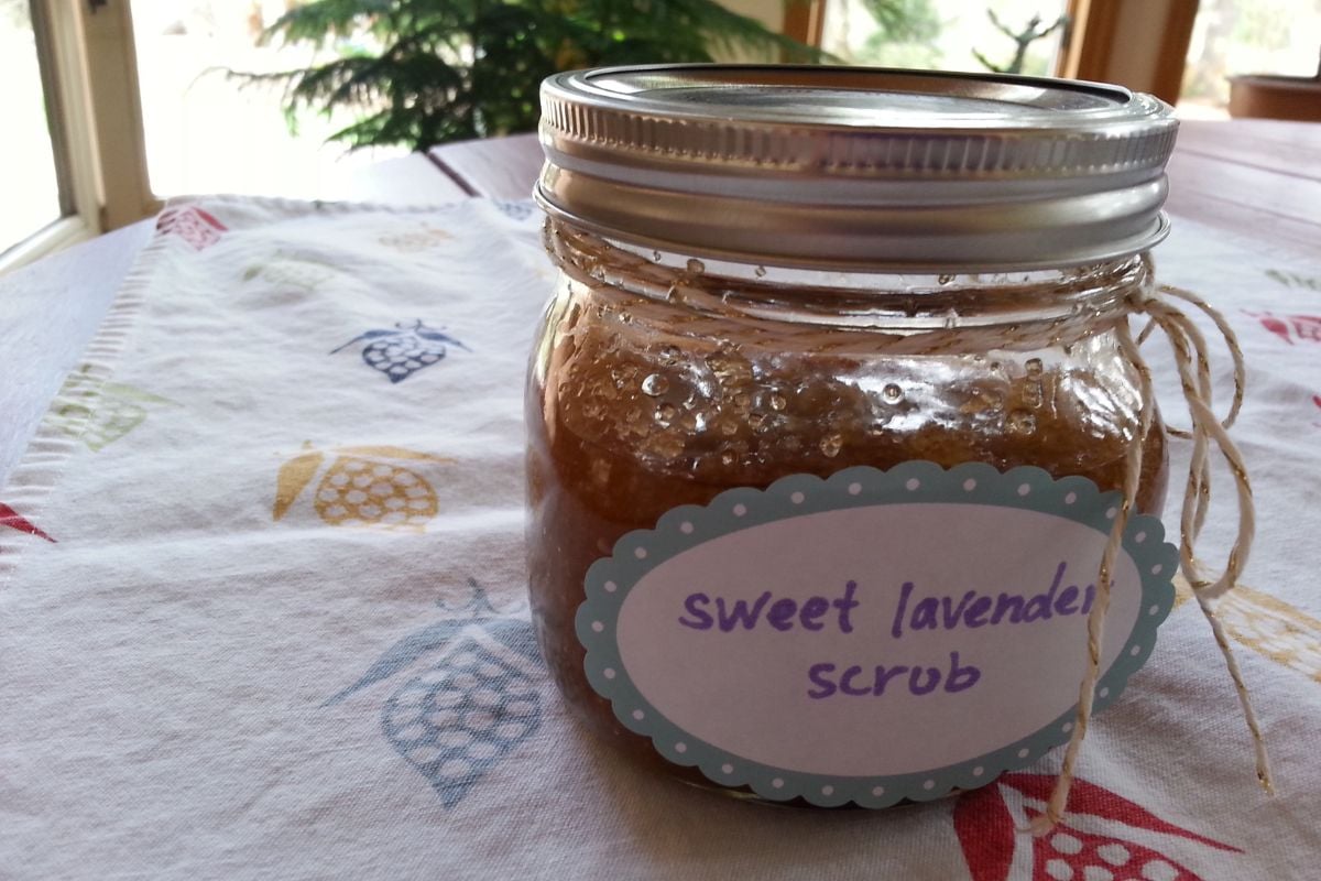 Homemade Lavender Body Scrub