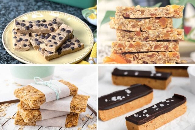 four types of protein bars