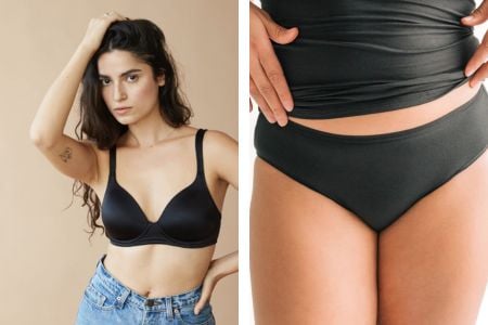 Vibrant certified clean bra and underwear