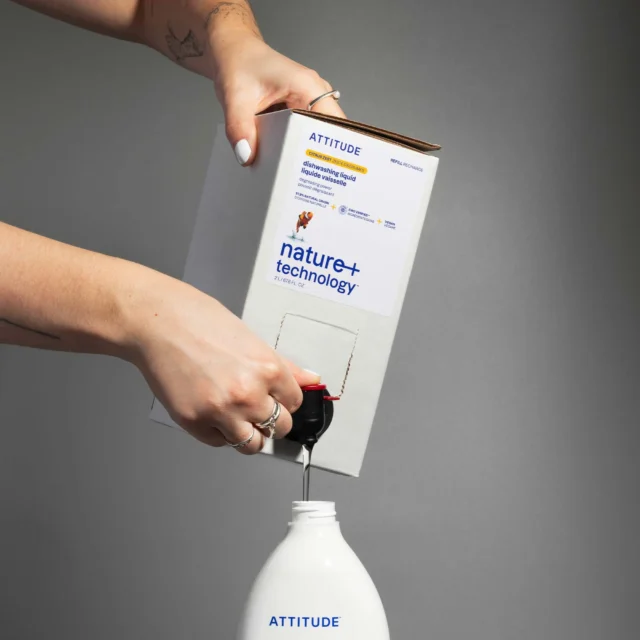 attitude refillable dishwashing liquid