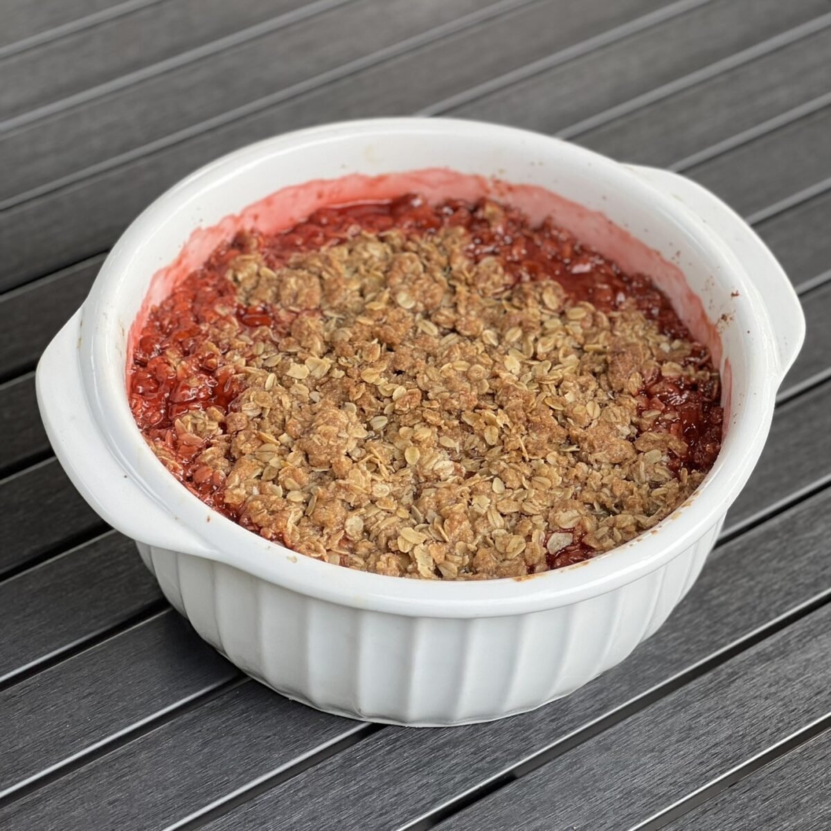 strawberry rhubarb crisp